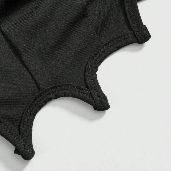 Black Gothic Bralette with Pentagram Detail - Picture 6 of 9